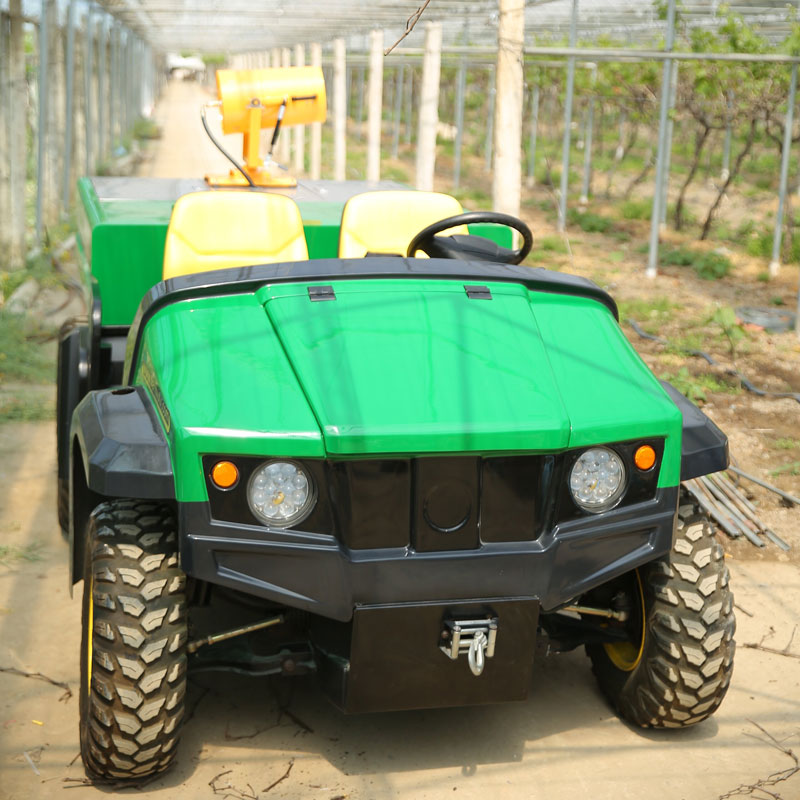 A fog cannon working in a greenhouse